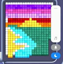 Pixel Flow Level 22: Screenshot des Spielfelds