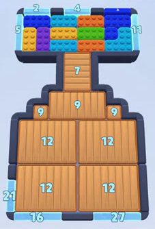 Color Block Jam niveau 179 : capture du plateau
