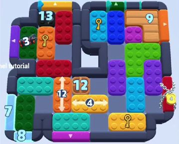 Color Block Jam level 1511 / 1507: screenshot of the board