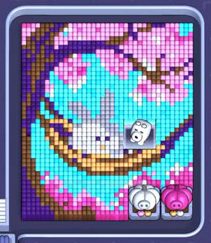 Pixel Flow level 1336: screenshot of the board