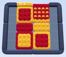 Color Block Jam Level: Screenshot des Spielfelds