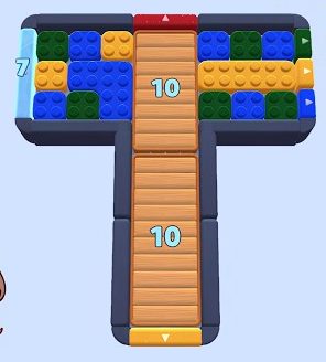 Color Block Jam Level: Screenshot des Spielfelds