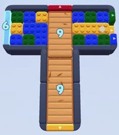 Color Block Jam Level: Screenshot des Spielfelds