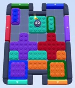Color Block Jam nivel 80 / 868 / 1474: captura del tablero