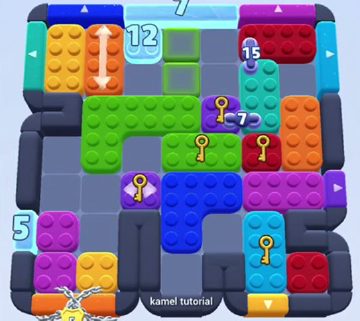 Color Block Jam level 693 / 1638: screenshot of the board