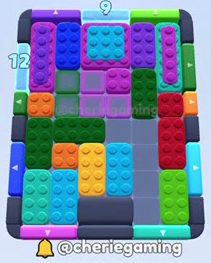 Color Block Jam Level: Screenshot des Spielfelds