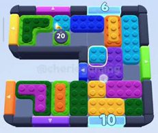 Color Block Jam level 449 / 843 / 1343: screenshot of the board