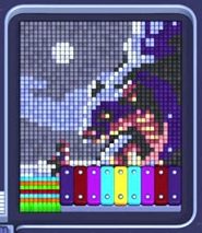 Pixel Flow level 1669: screenshot of the board