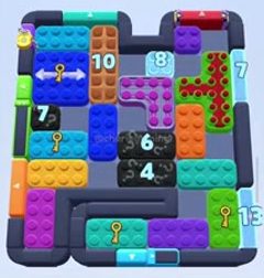 Color Block Jam 레벨 1350 / 1353 / 2261: 보드 스크린샷