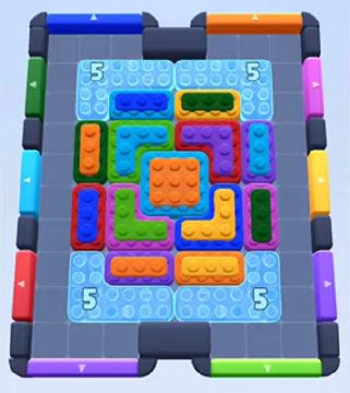 Color Block Jam level 125 / 513 / 963 / 1580: screenshot of the board