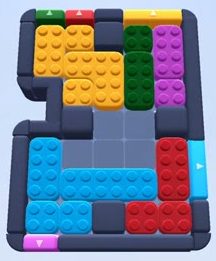 Color Block Jam Level 16 / 14: Screenshot des Spielfelds