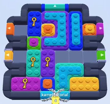 Color Block Jam level 488 / 896 / 1382: screenshot of the board