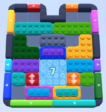 Color Block Jam level 331 / 440 / 725 / 1169: screenshot of the board