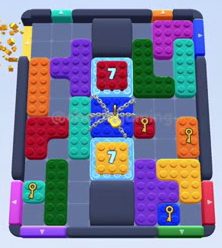 Color Block Jam nivel 104 / 492 / 942 / 1498: captura del tablero