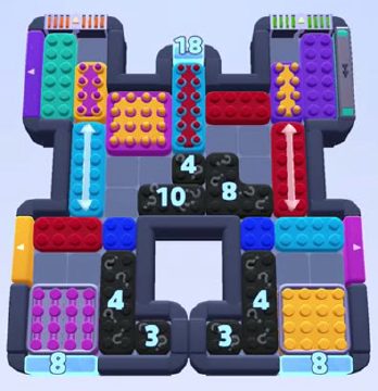 Color Block Jam 레벨 1400 / 1403 / 1422 / 2331: 보드 스크린샷