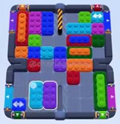 Color Block Jam level 1406 / 1405: screenshot of the board