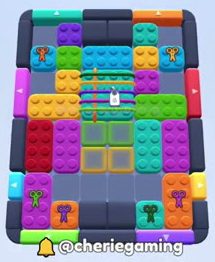 Color Block Jam Level: Screenshot des Spielfelds