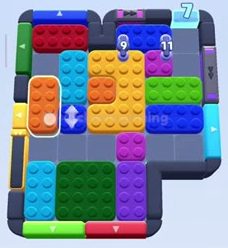 Color Block Jam level 704 / 710: screenshot of the board