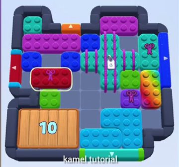 Color Block Jam уровень 461: скриншот поля