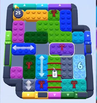 Color Block Jam ステージ 620 / 1542：盤面のスクリーンショット