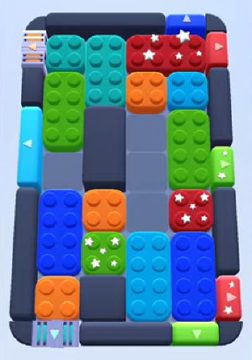 Color Block Jam Level 63 / 64: Screenshot des Spielfelds