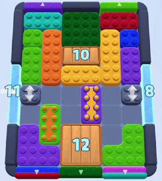 Color Block Jam nivel 1469 / 1465 / 1466 / 1468 / 1475: captura del tablero