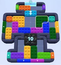 Color Block Jam level 1160 / 1156: screenshot of the board