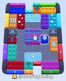 Color Block Jam Level: Screenshot des Spielfelds