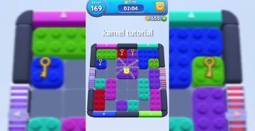 Color Block Jam Level 169: Screenshot des Spielfelds