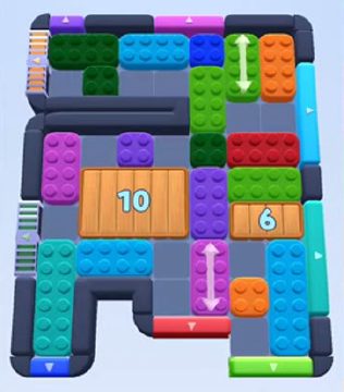 Color Block Jam ステージ 301 / 461 / 689 / 1725：盤面のスクリーンショット
