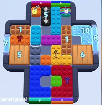 Color Block Jam 레벨 1432 / 1403 / 1404 / 1423 / 1429 / 1434 / 2332: 보드 스크린샷