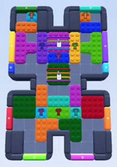 Color Block Jam level 88 / 411 / 876: screenshot of the board