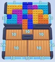 Color Block Jam ステージ 220：盤面のスクリーンショット