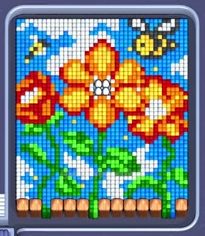 Pixel Flow Level 651: Screenshot des Spielfelds