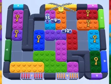 Color Block Jam Level 644 / 1602: Screenshot des Spielfelds