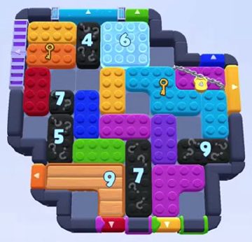 Color Block Jam 레벨 1325 / 1327 / 2234: 보드 스크린샷