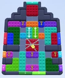 Color Block Jam Level 184 / 572 / 1022 / 1695: Screenshot des Spielfelds