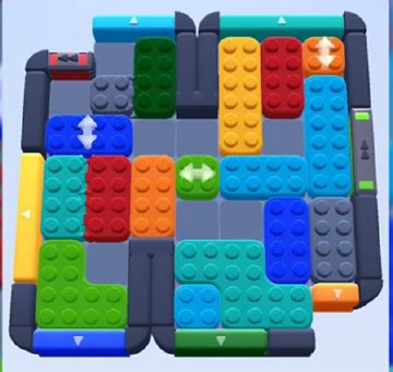 Color Block Jam Level 654 / 1611: Screenshot des Spielfelds