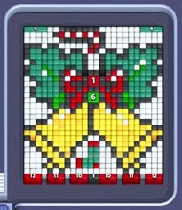 Pixel Flow Level 54: Screenshot des Spielfelds