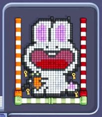 Pixel Flow Level 64: Screenshot des Spielfelds