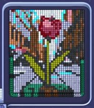 Pixel Flow level 1649: screenshot of the board