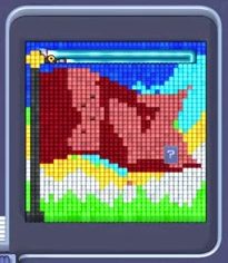 Pixel Flow Level 638: Screenshot des Spielfelds