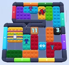 Color Block Jam level 754 / 755: screenshot of the board