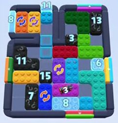 Color Block Jam 레벨 1283 / 1293 / 2158: 보드 스크린샷