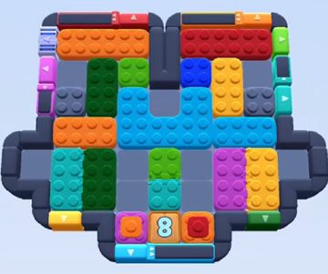 Color Block Jam fase 600 / 1541: print do tabuleiro