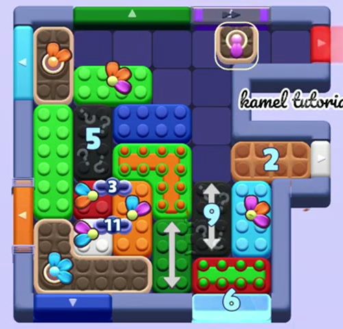 Color Block Jam level 1775: screenshot of the board