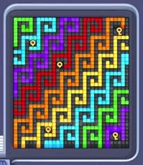 Pixel Flow уровень 163: скриншот поля