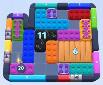 Color Block Jam 레벨 1139 / 1141 / 1142 / 1717 / 2034: 보드 스크린샷