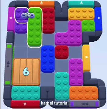 Color Block Jam Level 653 / 1603: Screenshot des Spielfelds