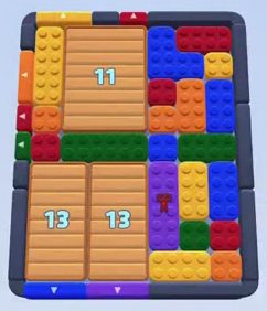 Color Block Jam Level: Screenshot des Spielfelds